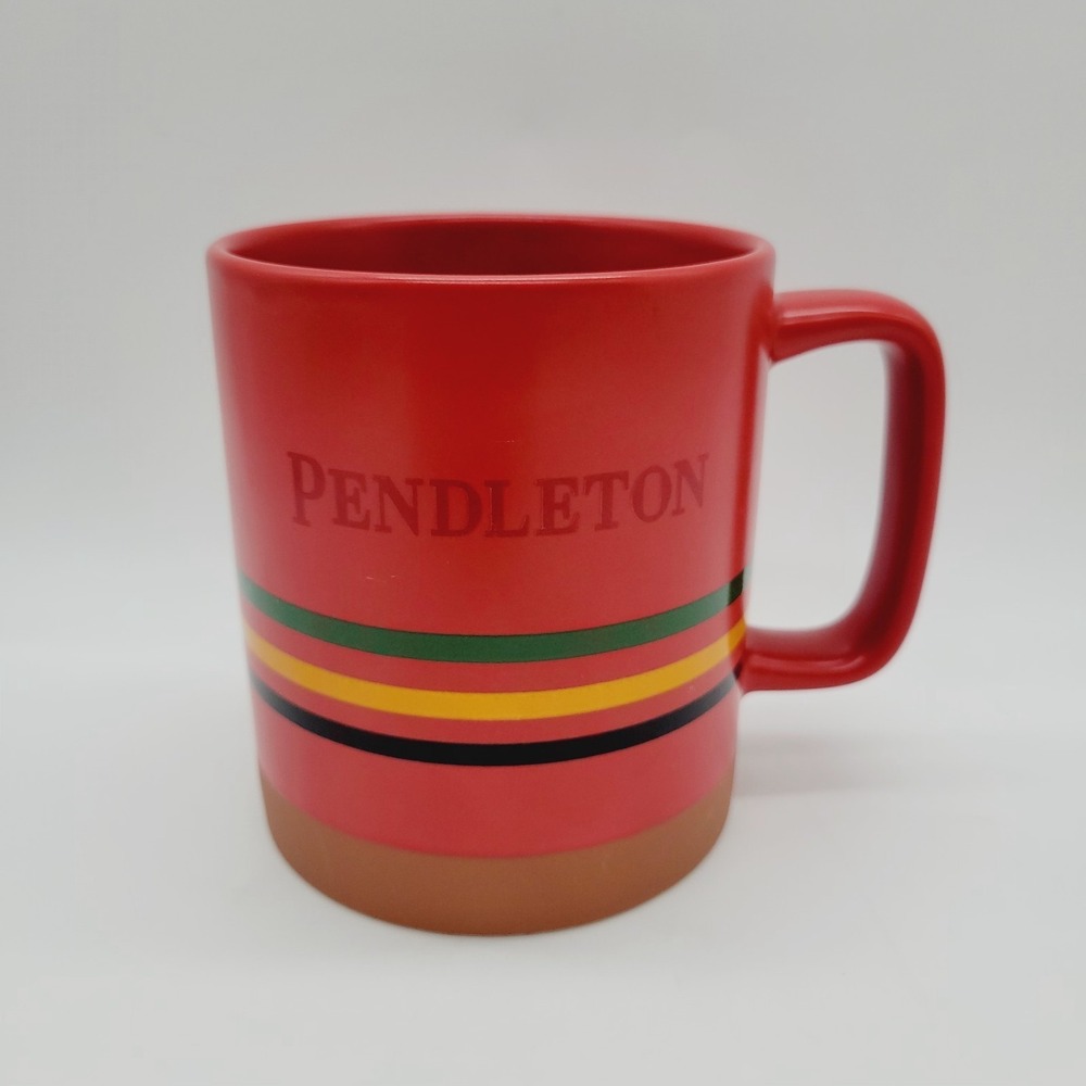 Pendleton National Parks Collection Stoneware Mug - Red 18 oz Stripes